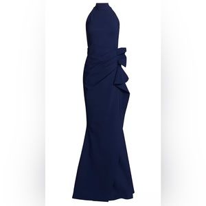 Chiara Boni Blue Halter Dress